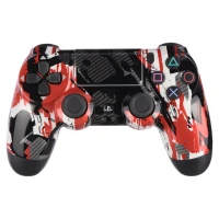 دسته بازی بی سیم SONY PlayStation 4 DualShock 4 High Copy طرح فانتزی رنگی کد 3