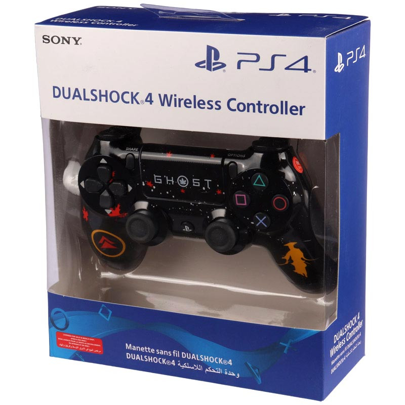 دسته بازی بی سیم SONY PlayStation 4 DualShock 4 High Copy طرح Ghost of Tsushima