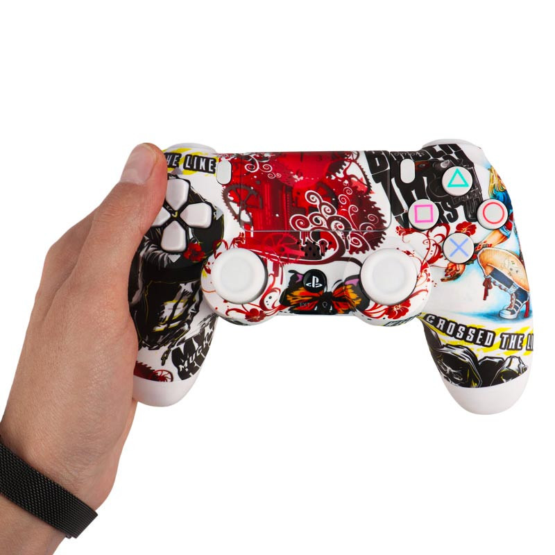 دسته بازی بی سیم SONY PlayStation 4 DualShock 4 High Copy طرح Harly Quinn