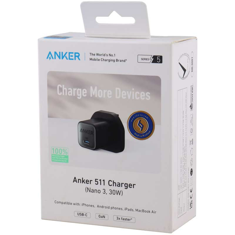 کلگی فست شارژ Anker A2147 GaN 3A 30W