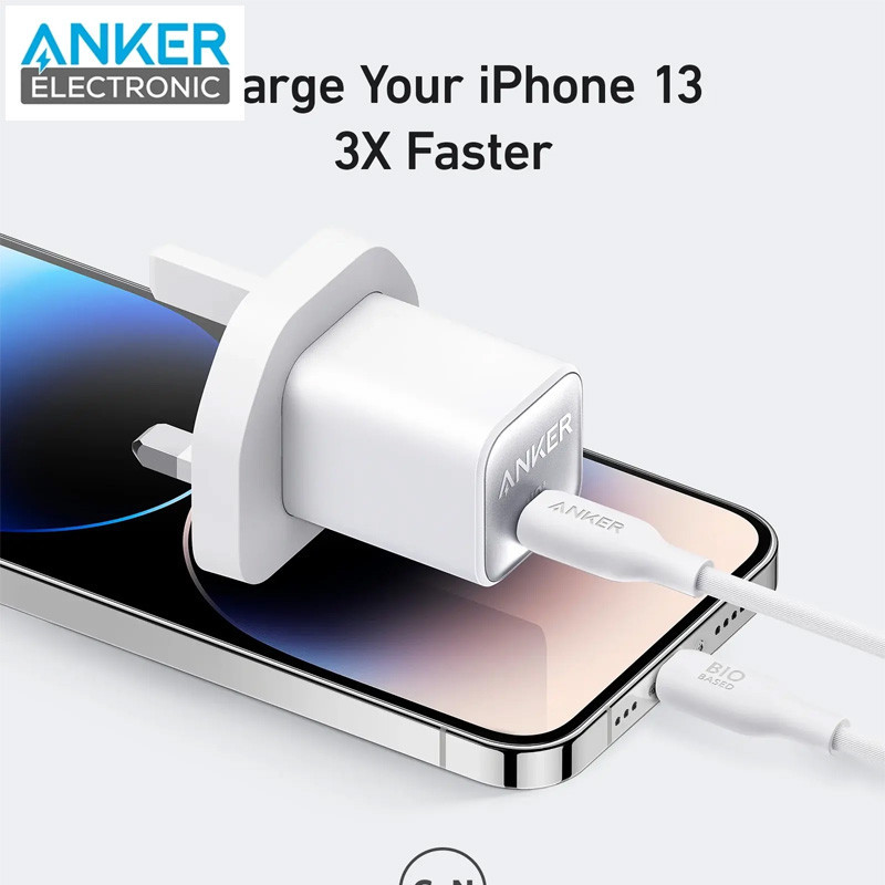 کلگی فست شارژ Anker A2147 GaN 3A 30W