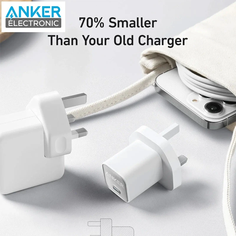 کلگی فست شارژ Anker A2147 GaN 3A 30W
