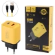 شارژر دیواری فست شارژ Genuine M-1 2Port QC3.0 PD3.0 3.4A 35W + کابل تایپ سی