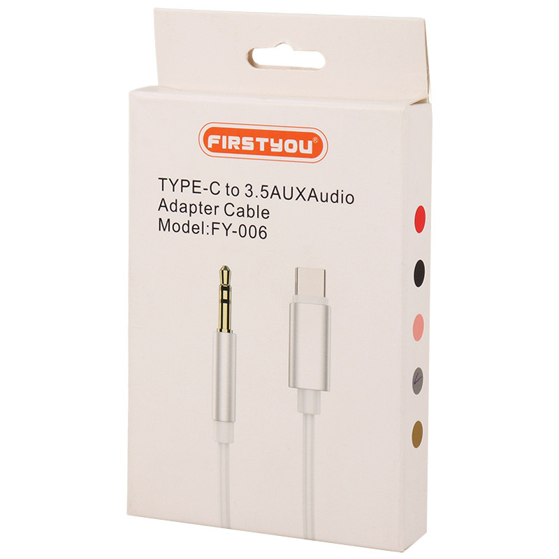 کابل تبدیل Firstyou FY-006 AUX To Type-C 1m