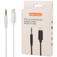 کابل تبدیل Firstyou FY-005 AUX To Lightning 1m