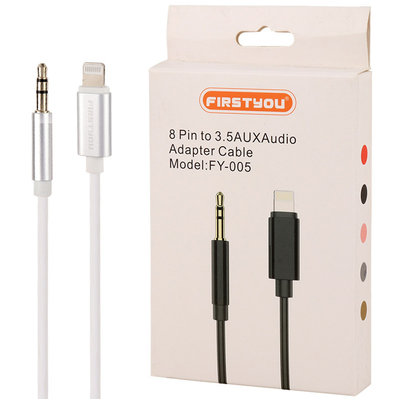 کابل تبدیل Firstyou FY-005 AUX To Lightning 1m