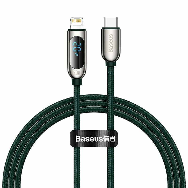 کابل تبدیل فست شارژ Baseus CATLSK Type-C to Lightning PD 20W 2.22A 1m