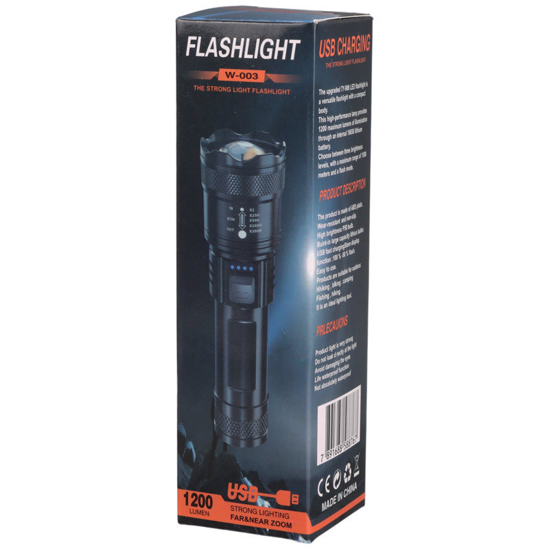 چراغ قوه شارژی Flashlight W-003