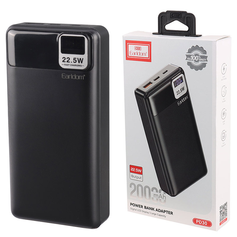 پاور بانک 20000 فست شارژ ارلدام Earldom ET-PD30 22.5W
