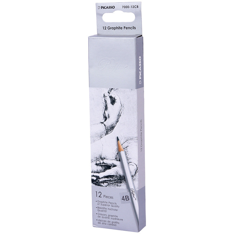 مداد طراحی پیکاسو Picasso 7000-12CB 4B بسته ۱۲ عددی