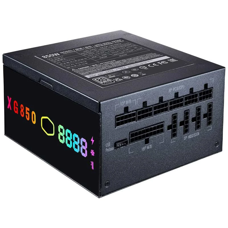 پاور ماژولار کولر مستر Cooler master XG850 Plus ARGB Platinum 850W