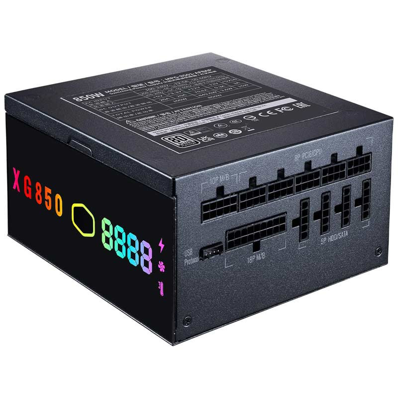 پاور ماژولار کولر مستر Cooler master XG850 Plus&nbsp;ARGB Platinum 850W