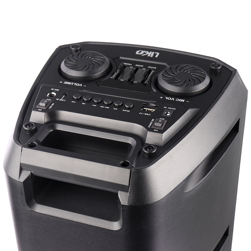 اسپیکر چمدانی بلوتوثی رم و فلش خور Liko MAX-150 + میکروفون و ریموت کنترل