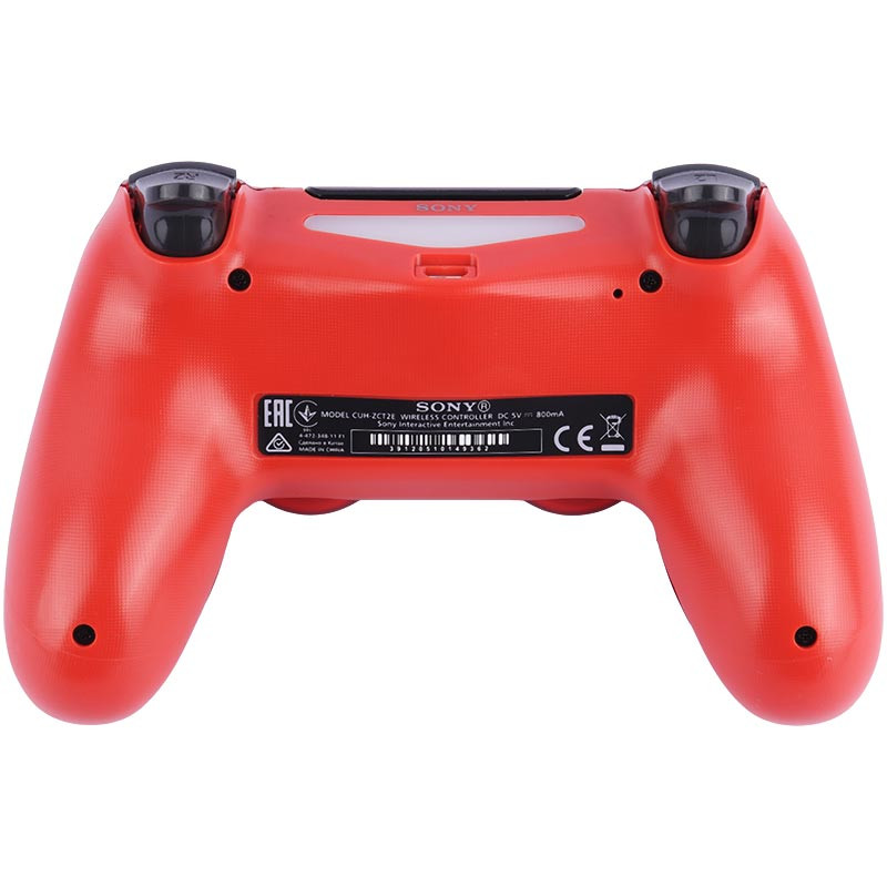 دسته بازی بی سیم SONY PlayStation 4 DualShock 4 High Copy طرح شیشه ای قرمز