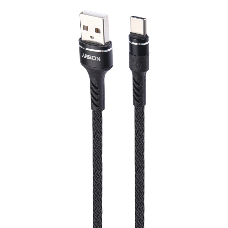 کابل تایپ سی فست شارژ Arson AN-K16 QC3.0 5A 1m