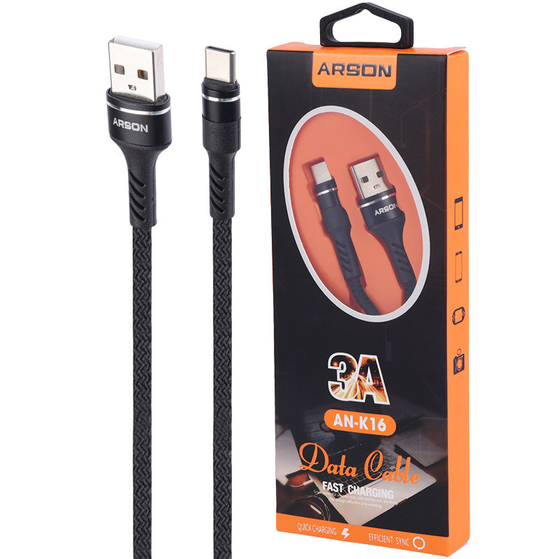 کابل تایپ سی فست شارژ Arson AN-K16 QC3.0 5A 1m