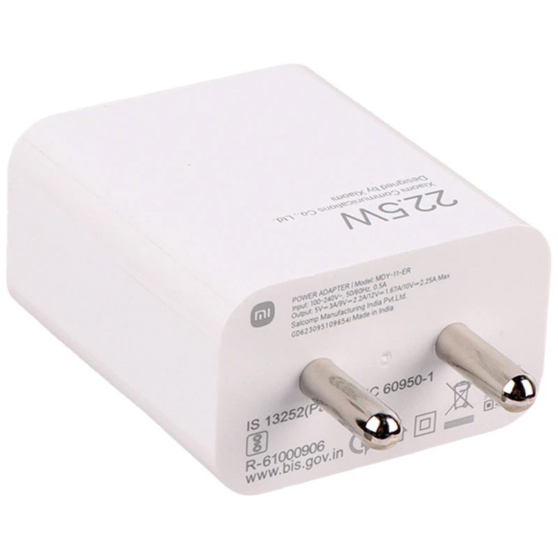 کلگی فست شارژ Xiaomi MDY-11-ER QC3.0 PD 3A 22.5W سرجعبه
