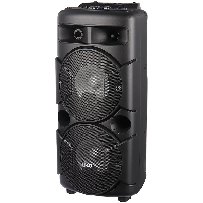 اسپیکر چمدانی بلوتوثی رم و فلش خور Liko MAX-250 + میکروفون و ریموت کنترل