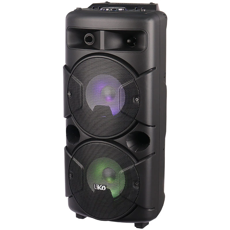اسپیکر چمدانی بلوتوثی رم و فلش خور Liko MAX-250 + میکروفون و ریموت کنترل
