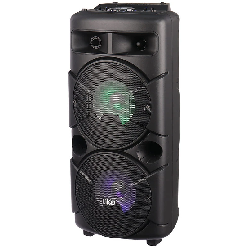 اسپیکر چمدانی بلوتوثی رم و فلش خور Liko MAX-250 + میکروفون و ریموت کنترل