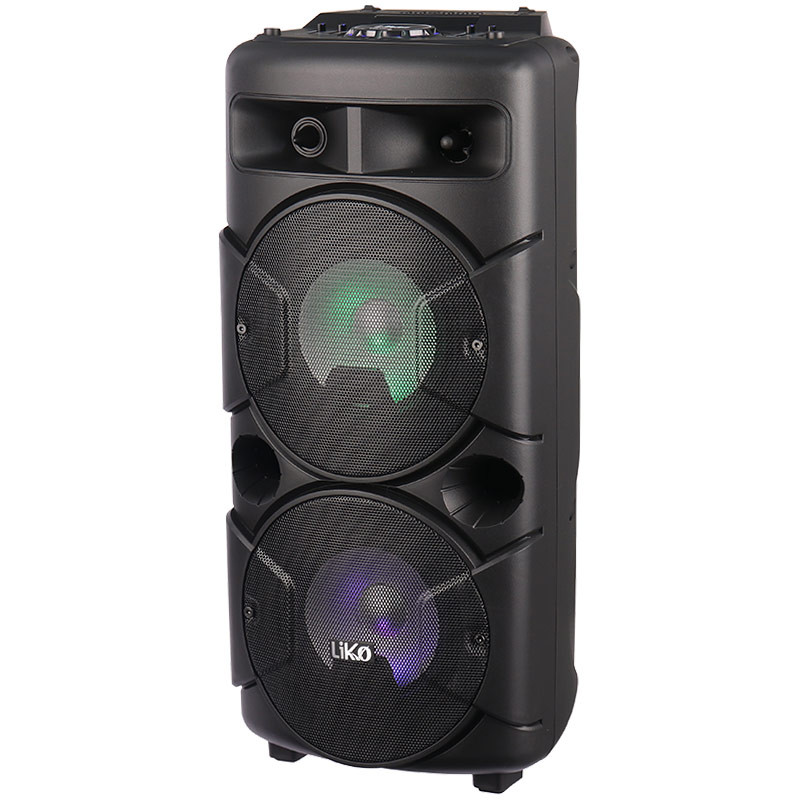 اسپیکر چمدانی بلوتوثی رم و فلش خور Liko MAX-250&nbsp;+ میکروفون و ریموت کنترل