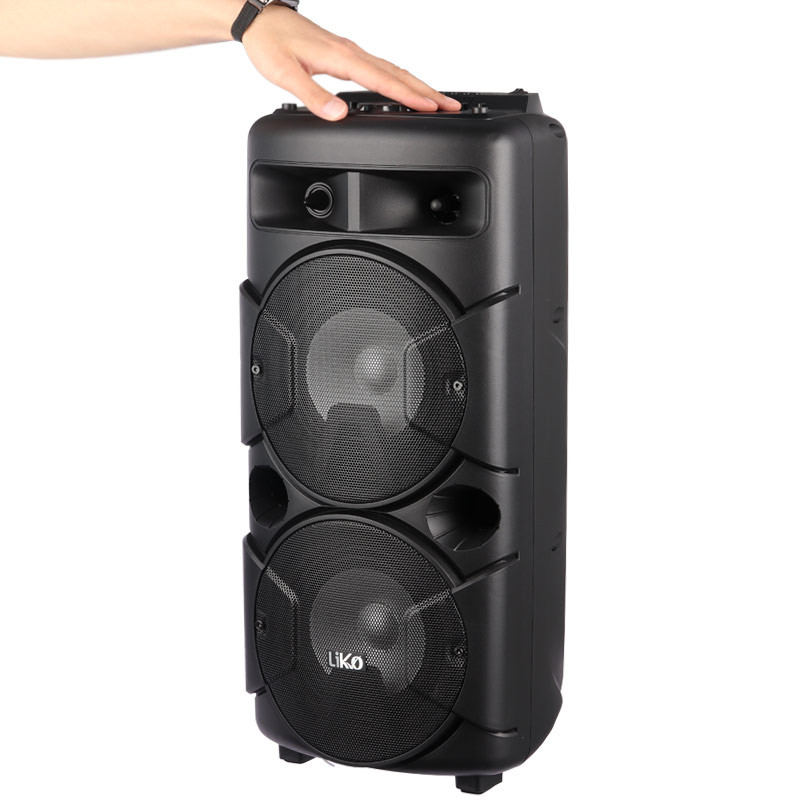 اسپیکر چمدانی بلوتوثی رم و فلش خور Liko MAX-250&nbsp;+ میکروفون و ریموت کنترل