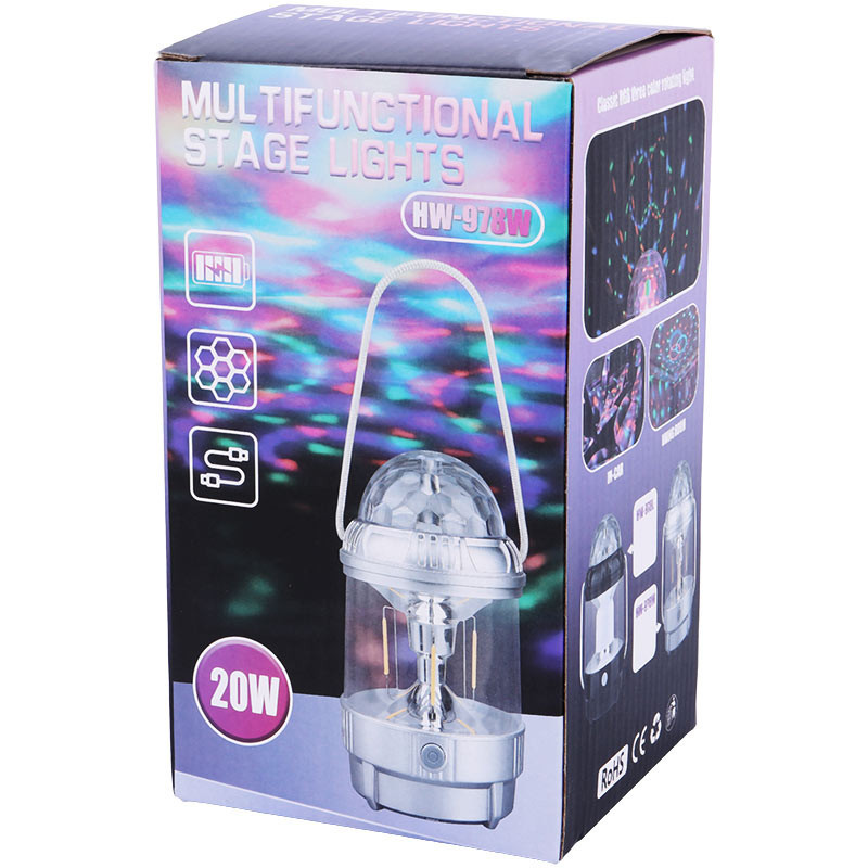چراغ فانوسی رقص نور دار HW-978L