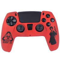 روکش دسته بازی PS5 طرح Resident Evil زمینه قرمز مشکی
