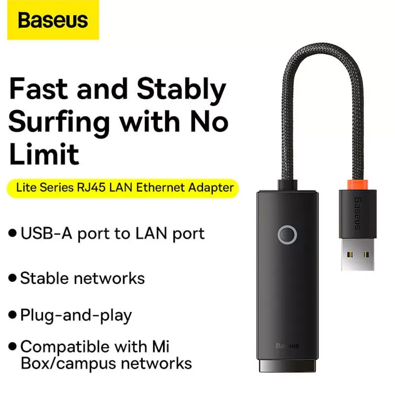 تبدیل شبکه Baseus WKQX00000 USB To LAN