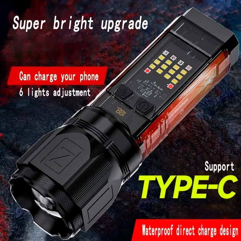 چراغ قوه شارژی خورشیدی X-46
