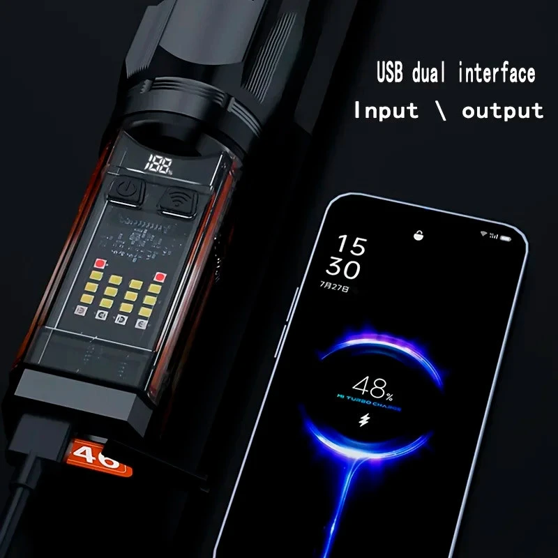 چراغ قوه شارژی خورشیدی X-46