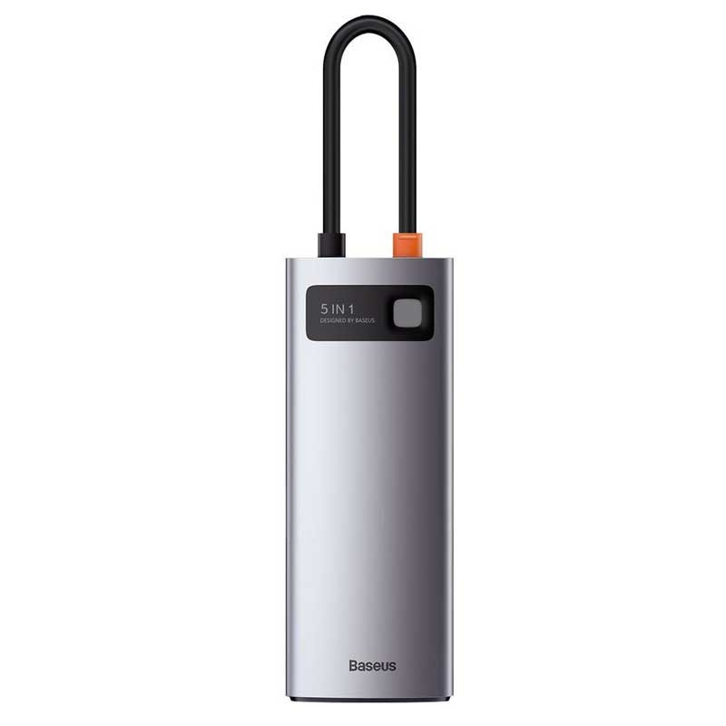 هاب 5 پورت Type-C باسئوس Metal Gleam Series CAHUB-CX0G