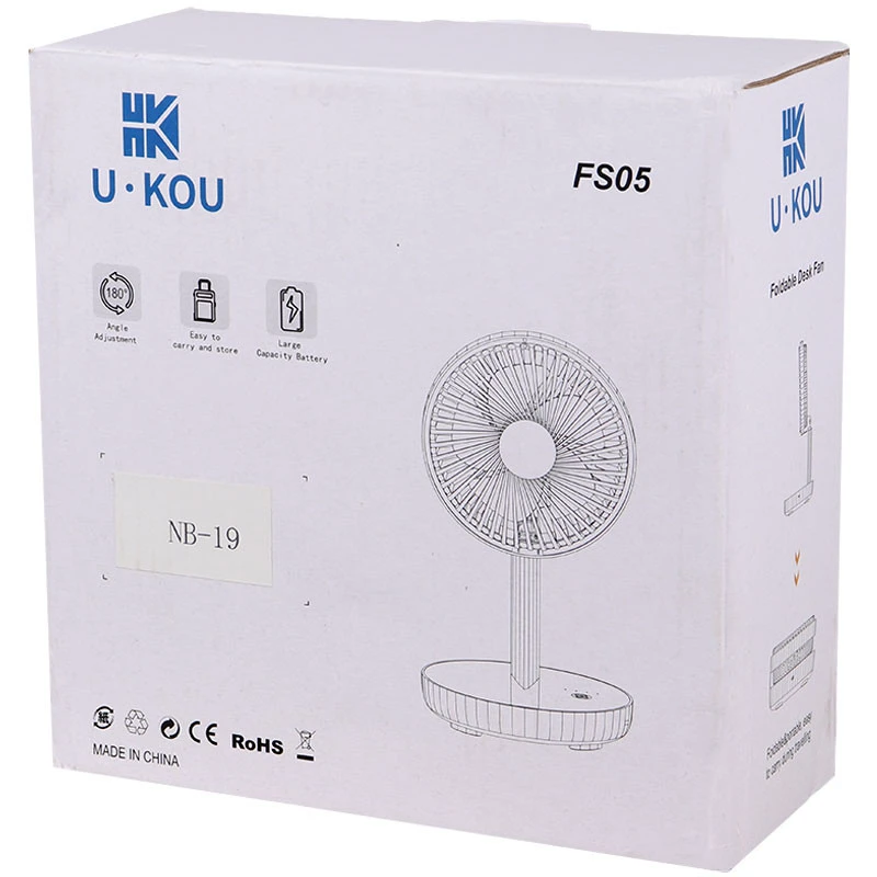 پنکه رومیزی شارژی U.KOU FS05