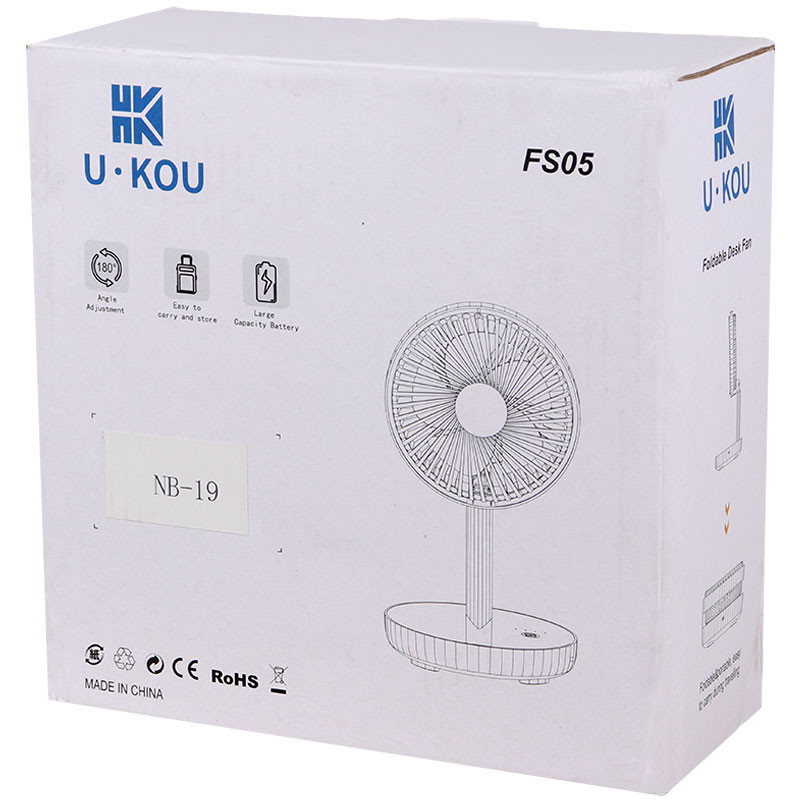 پنکه رومیزی شارژی U.KOU FS05