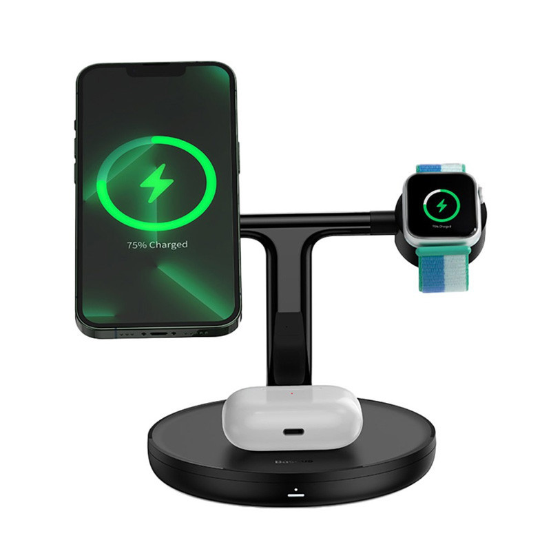 هولدر و شارژر وایرلس Baseus Swan Stand WXTE00010 20W