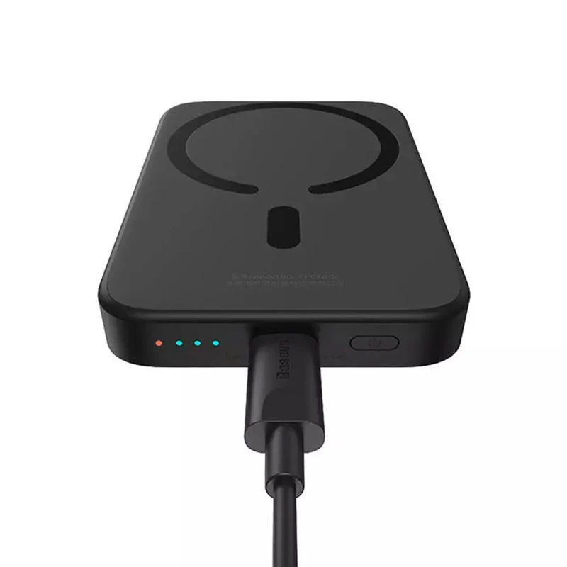 پاور بانک بی سیم فست شارژ باسئوس Magnetic Mini PPCX13000 PD 20W ظرفیت 6000 میلی آمپر ساعت