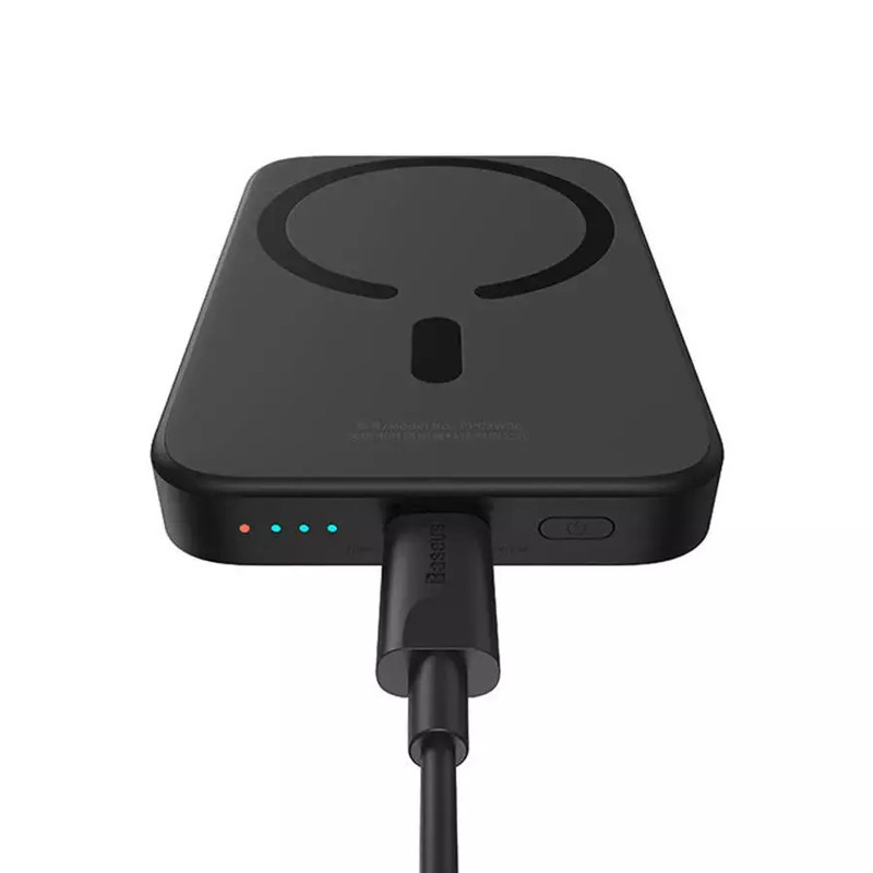 پاور بانک بی سیم فست شارژ باسئوس Magnetic Mini PPCX13000 PD 20W ظرفیت 6000 میلی آمپر ساعت