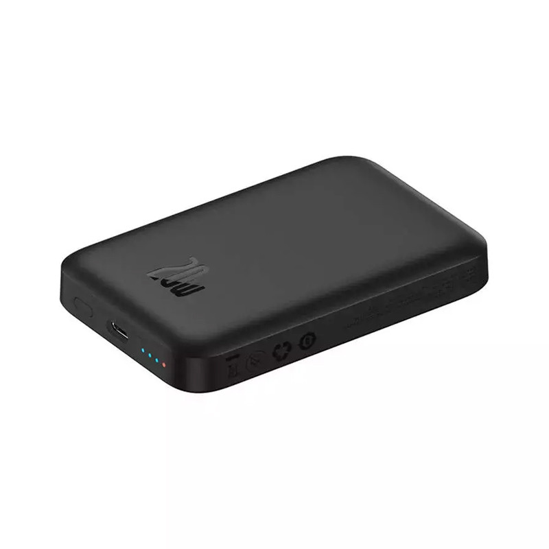 پاور بانک بی سیم فست شارژ باسئوس Magnetic Mini PPCX13000 PD 20W ظرفیت 6000 میلی آمپر ساعت