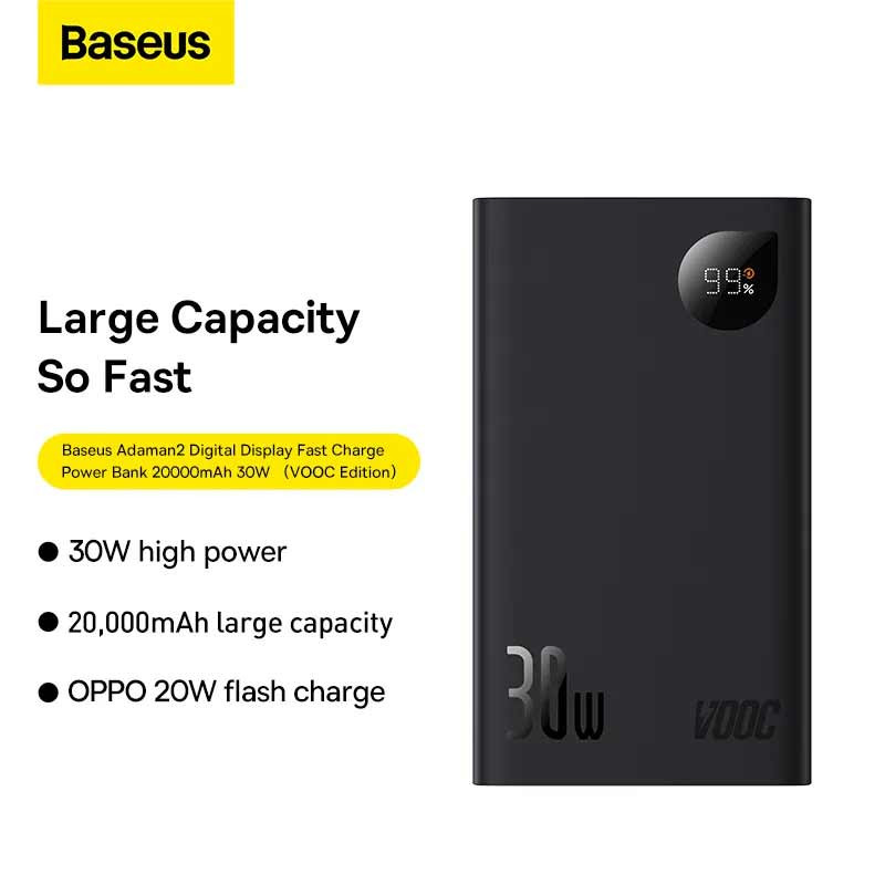پاور بانک فست شارژ 20000 باسئوس Baseus Adaman PPAD0 PD 30W