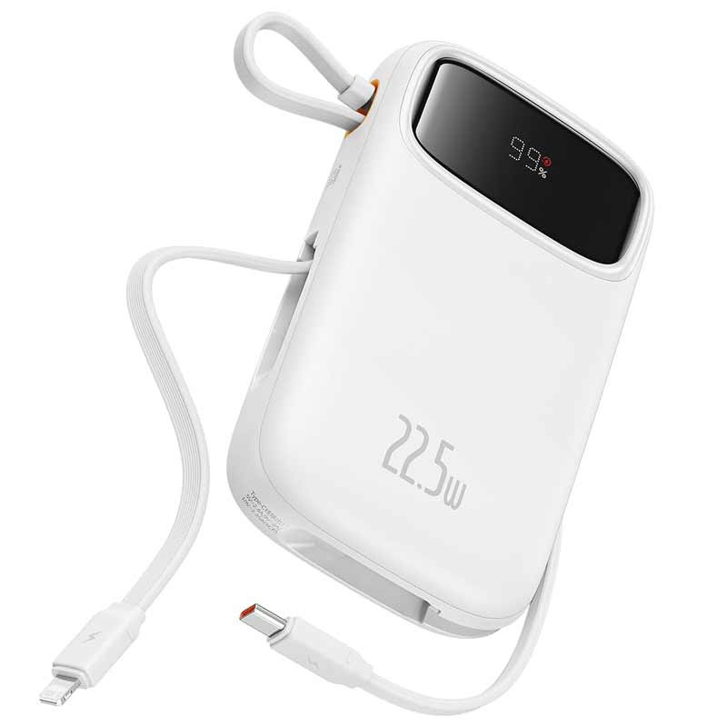 پاور بانک فست شارژ باسئوس QPOW2 P1005500 PD 22.5W ظرفیت 10000 میلی آمپر ساعت