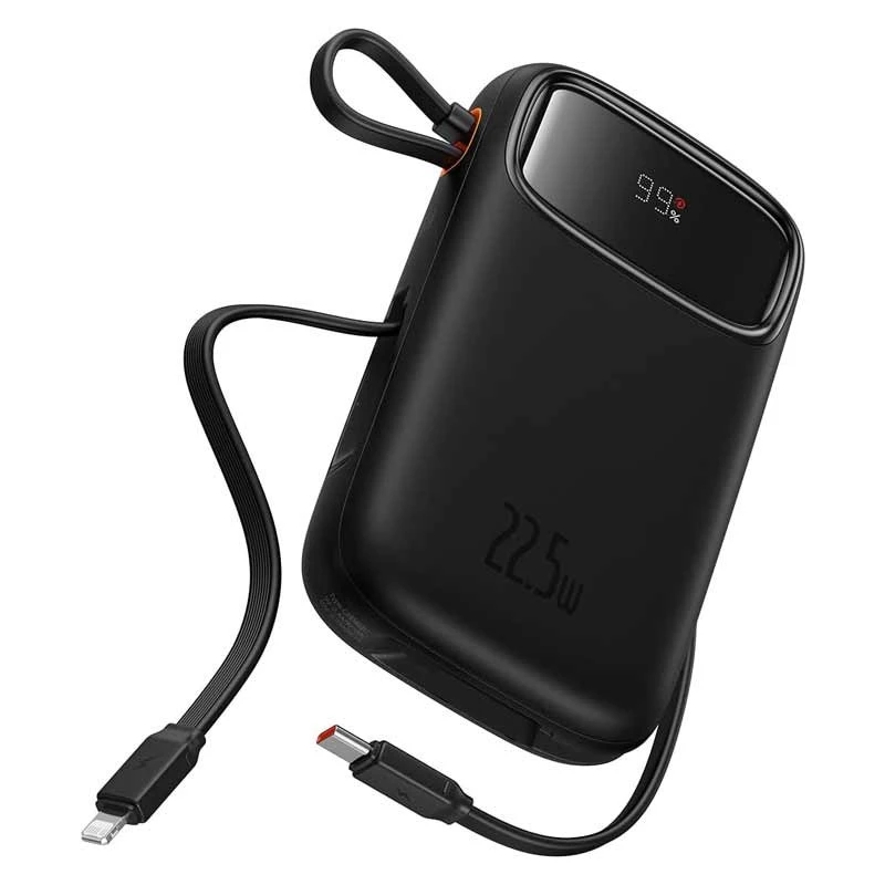 پاور بانک فست شارژ باسئوس QPOW2 P1005500 PD 22.5W ظرفیت 10000 میلی آمپر ساعت