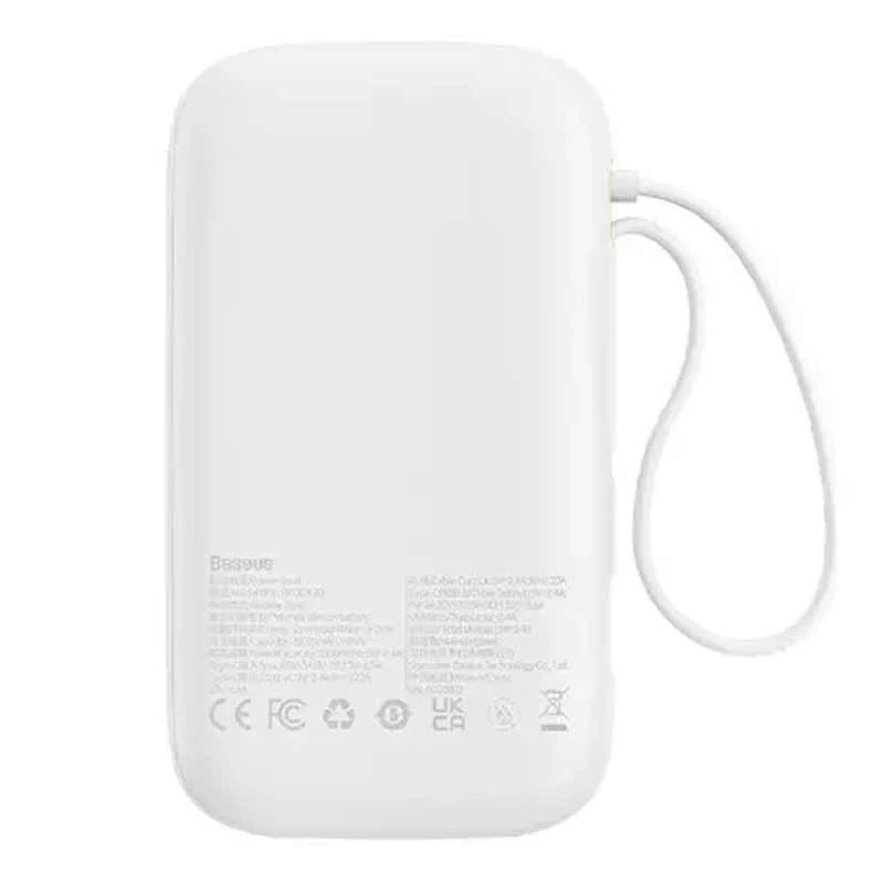پاور بانک فست شارژ باسئوس QPOW2 P1005500 PD 22.5W ظرفیت 10000 میلی آمپر ساعت