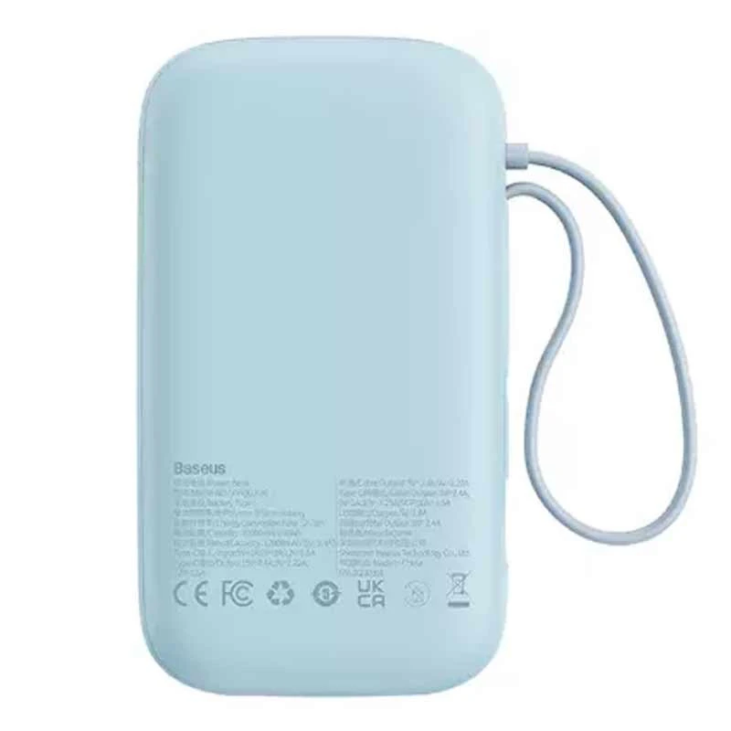 پاور بانک فست شارژ باسئوس QPOW2 P1005500 PD 22.5W ظرفیت 10000 میلی آمپر ساعت
