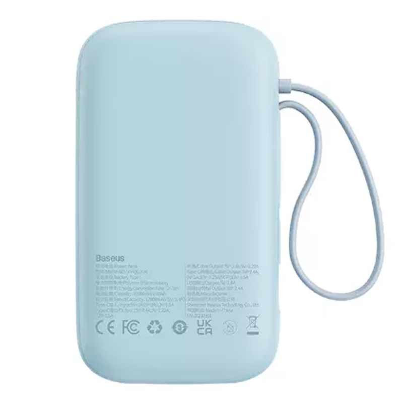 پاور بانک فست شارژ باسئوس QPOW2 P1005500 PD 22.5W ظرفیت 10000 میلی آمپر ساعت