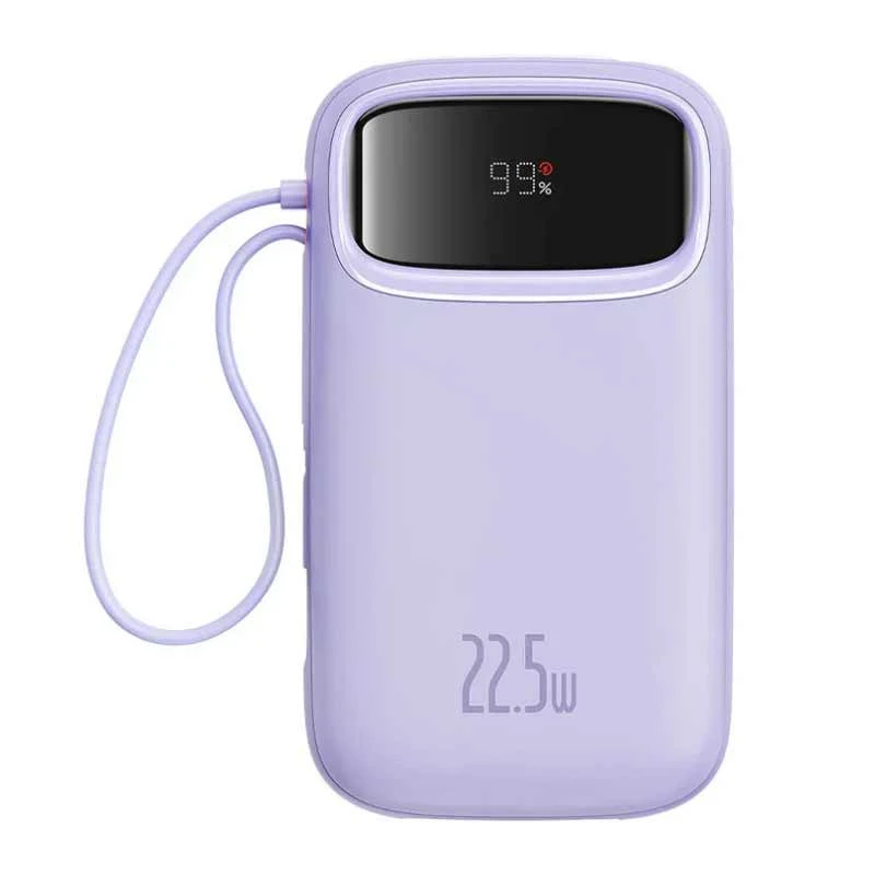 پاور بانک فست شارژ باسئوس QPOW2 P1005500 PD 22.5W ظرفیت 10000 میلی آمپر ساعت