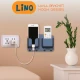 استند موبایل و شارژر دو خانه Lino