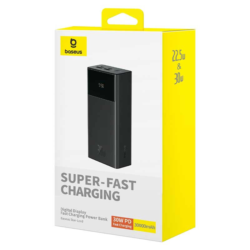 پاور بانک فست شارژ 30000 باسئوس Baseus Star-Lord P10022905 PD 30W