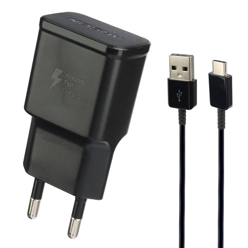 شارژر دیواری فست شارژ Arson AN-S10 Plus 2A 15W + کابل تایپ سی