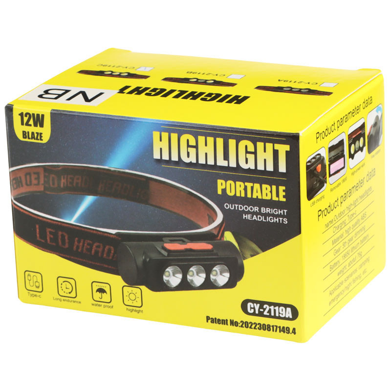 چراغ قوه پیشانی هدلایت شارژی CY-2119C
