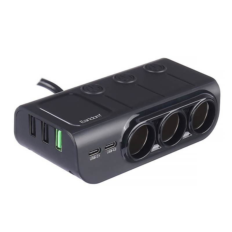 شارژر فندکی فست شارژ Earldom ET-CS4 PD 3A 120W